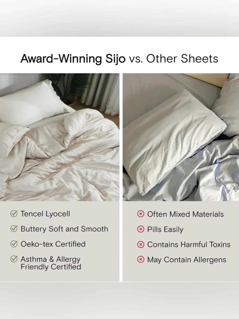 SIJO AiryWeight Cooling Eucalyptus TENCEL Lyocell Duvet Cover Cal King Clay NWT